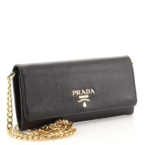 prada wallet with chain